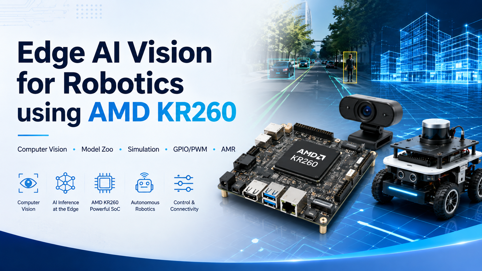 Applied Edge AI Vision using AMD KR260/KV260 for Robotics and Automation